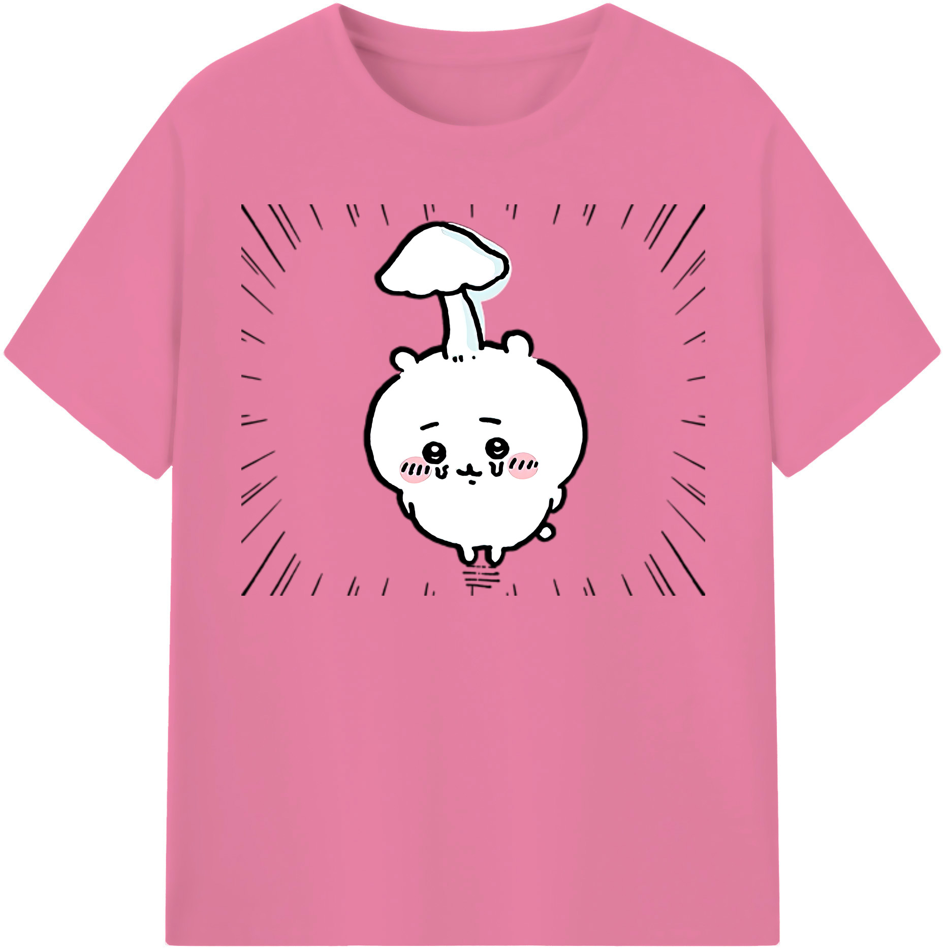 （画像用） ちいかわ ちいかわ Chii-kawa chiikawa 綿100％半袖Tシャツ（フロントプリント）